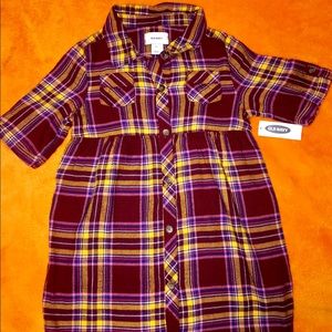5T Girls Old Navy Plaid Dress (NWT)